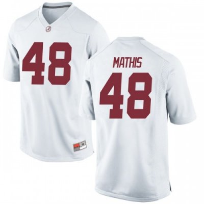 Youth Alabama Crimson Tide #48 Phidarian Mathis White Game NCAA College Football Jersey 2403NXXH4